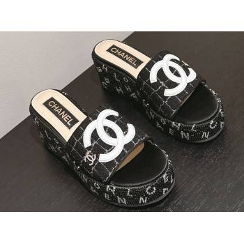 Chanel Strass Heel CC Logo Platform Mules 05 2024 (modeng-24011625)