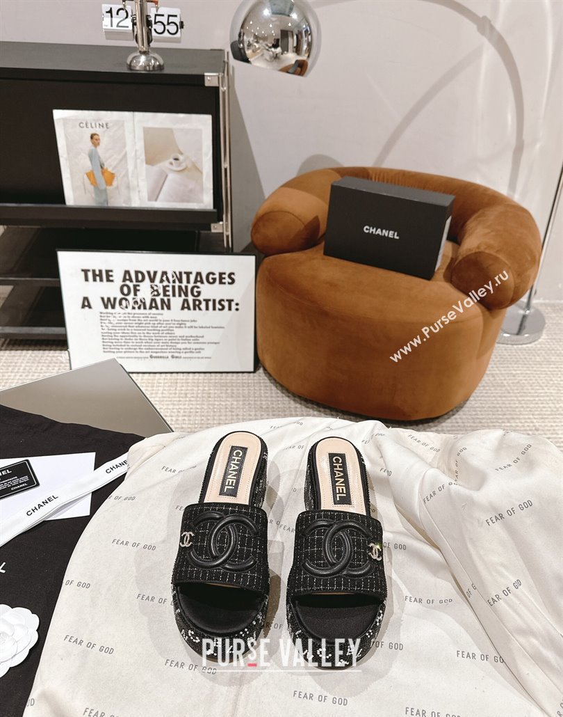 Chanel Strass Heel CC Logo Platform Mules 07 2024 (modeng-24011627)