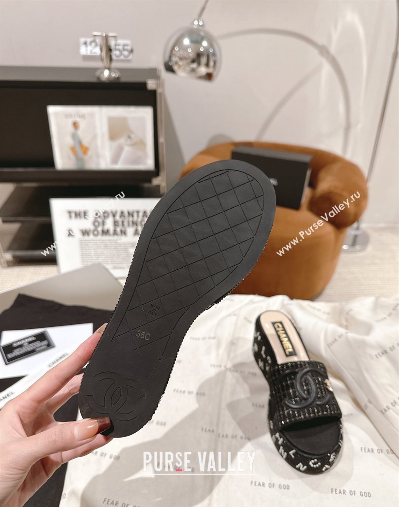 Chanel Strass Heel CC Logo Platform Mules 07 2024 (modeng-24011627)
