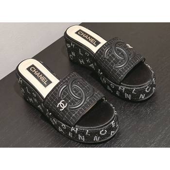 Chanel Strass Heel CC Logo Platform Mules 07 2024 (modeng-24011627)