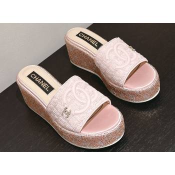 Chanel Strass Heel CC Logo Platform Mules 08 2024 (modeng-24011628)