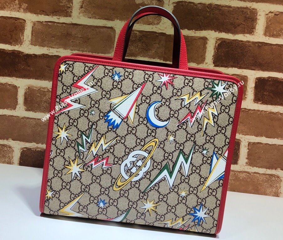 Gucci print tote bag 605614 GG Supreme canvas 02 (dlh-24012902)