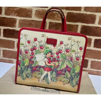 Gucci print tote bag 605614 GG Supreme canvas 03 (dlh-24012903)