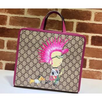 Gucci print tote bag 605614 GG Supreme canvas 01 (dlh-24012901)