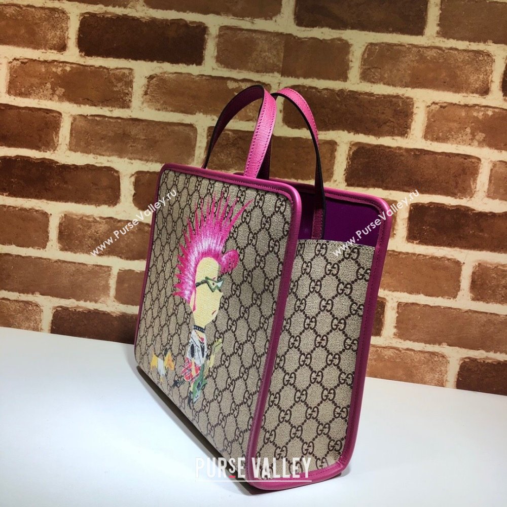 Gucci print tote bag 605614 GG Supreme canvas 01 (dlh-24012901)