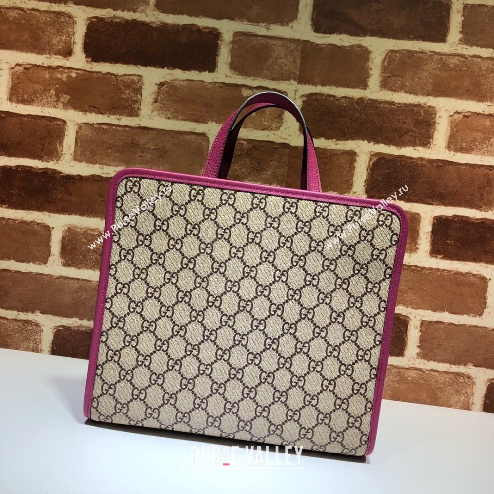 Gucci print tote bag 605614 GG Supreme canvas 01 (dlh-24012901)