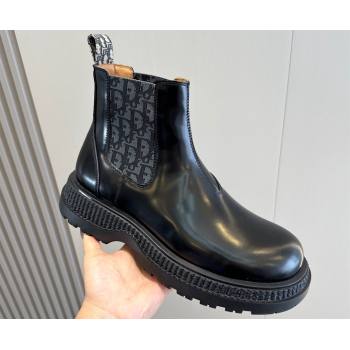 Dior Explorer Chelsea Mens Boots in Calfskin with Dior Oblique Motif 06 (shouhe-24011906)