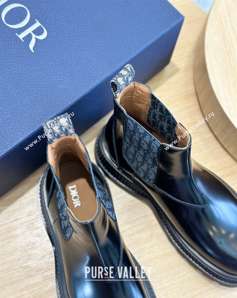 Dior Explorer Chelsea Mens Boots in Calfskin with Dior Oblique Motif 06 (shouhe-24011906)