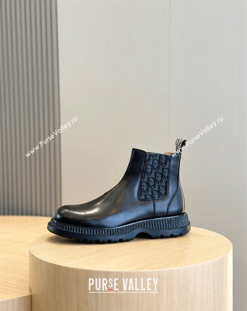 Dior Explorer Chelsea Mens Boots in Calfskin with Dior Oblique Motif 07 (shouhe-24011907)