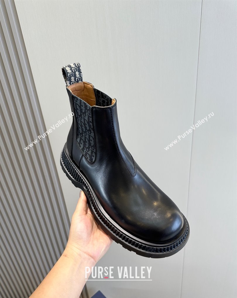 Dior Explorer Chelsea Mens Boots in Calfskin with Dior Oblique Motif 07 (shouhe-24011907)