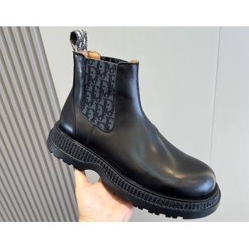 Dior Explorer Chelsea Mens Boots in Calfskin with Dior Oblique Motif 07 (shouhe-24011907)