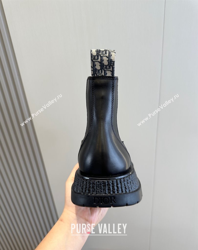 Dior Explorer Chelsea Mens Boots in Calfskin with Dior Oblique Motif 07 (shouhe-24011907)