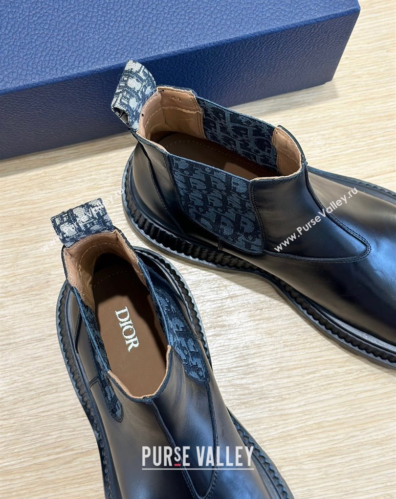 Dior Explorer Chelsea Mens Boots in Calfskin with Dior Oblique Motif 07 (shouhe-24011907)