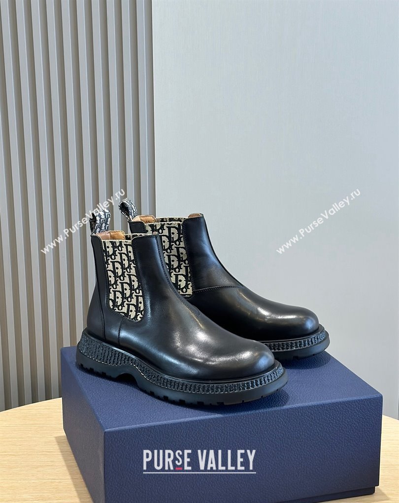 Dior Explorer Chelsea Mens Boots in Calfskin with Dior Oblique Motif 08 (shouhe-24011908)