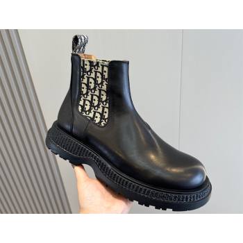 Dior Explorer Chelsea Mens Boots in Calfskin with Dior Oblique Motif 08 (shouhe-24011908)
