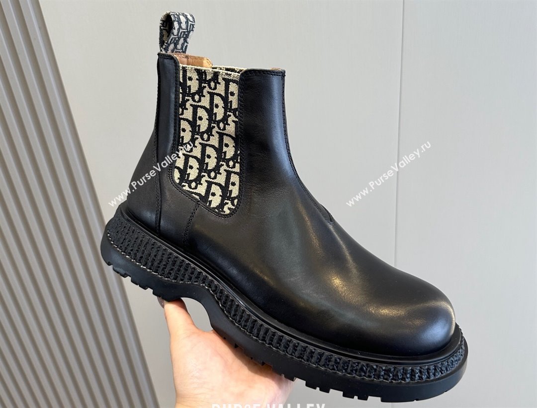 Dior Explorer Chelsea Mens Boots in Calfskin with Dior Oblique Motif 08 (shouhe-24011908)