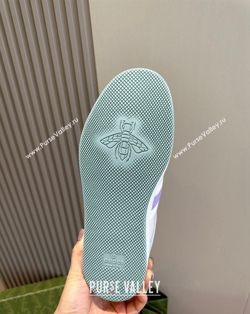 Gucci Mens Screener sneakers in GG Supreme canvas with Web 01 (shouhe-24011911)