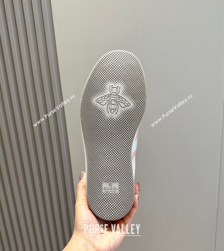 Gucci Mens Screener sneakers in GG Supreme canvas with Web 03 (shouhe-24011913)