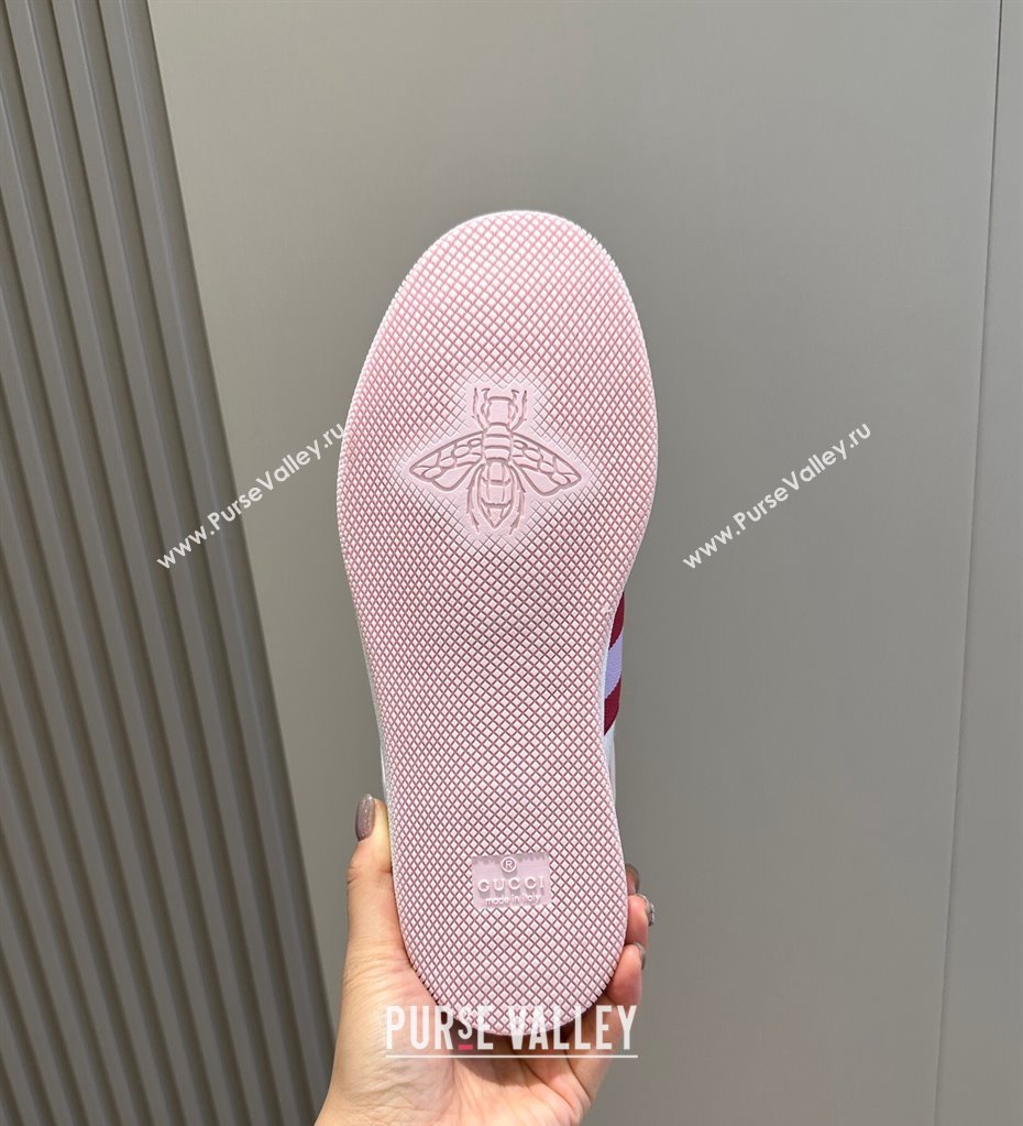 Gucci Mens Screener sneakers in GG Supreme canvas with Web 05 (shouhe-24011915)