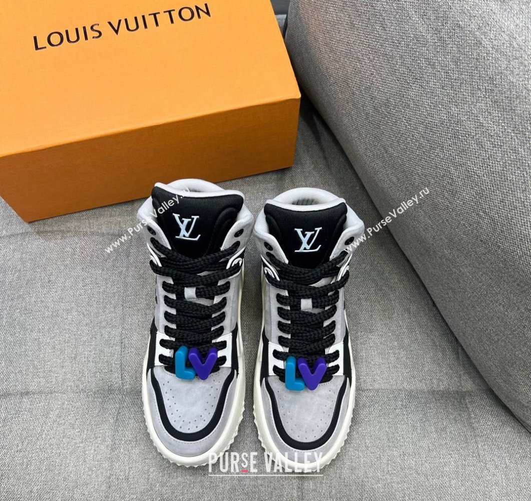 Louis Vuitton Mens LV Trainer Sneaker Boots 02 (shouhe-24011932)