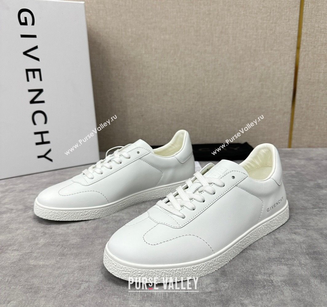 Givenchy Town Mens Sneakers in leather White (shouhe-240119h39)