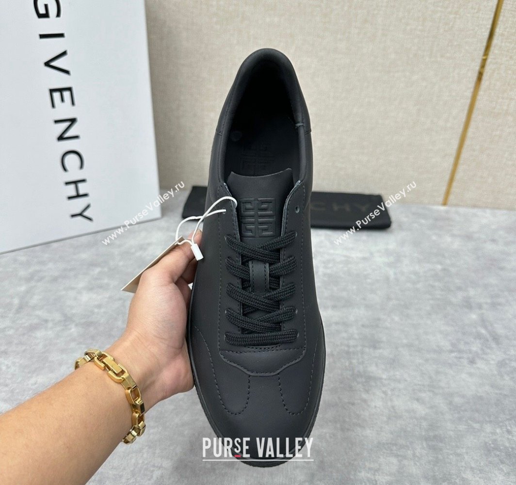 Givenchy Town Mens Sneakers in leather Black (shouhe-240119h38)