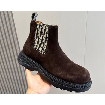 Dior Explorer Chelsea Mens Boots in Calfskin with Dior Oblique Motif 05 (shouhe-24011905)