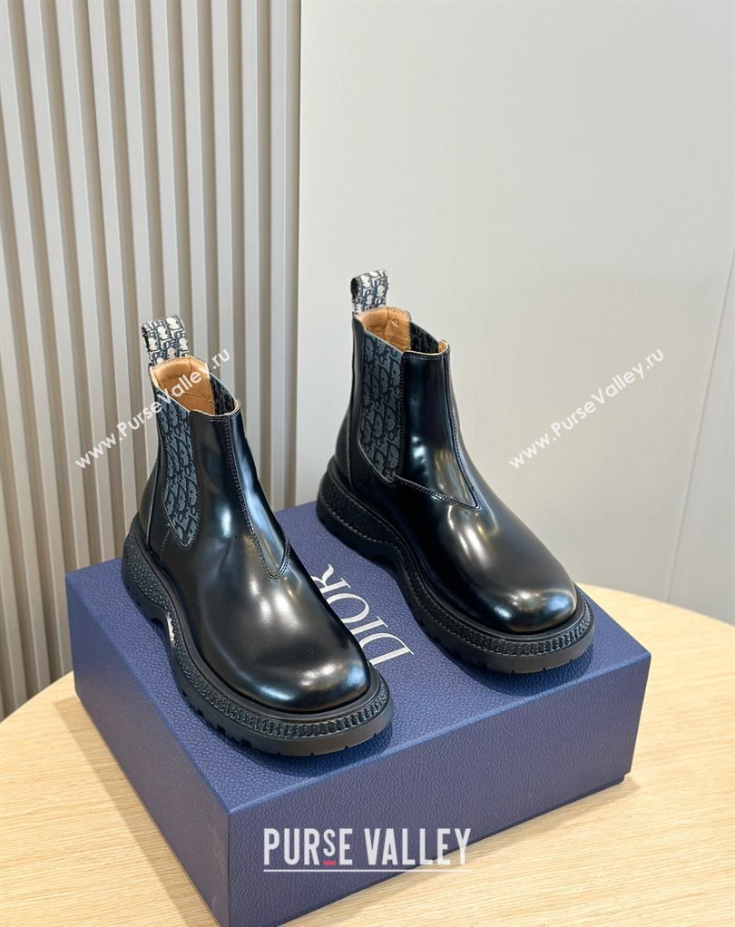 Dior Explorer Chelsea Mens Boots in Calfskin with Dior Oblique Motif 06 (shouhe-24011906)