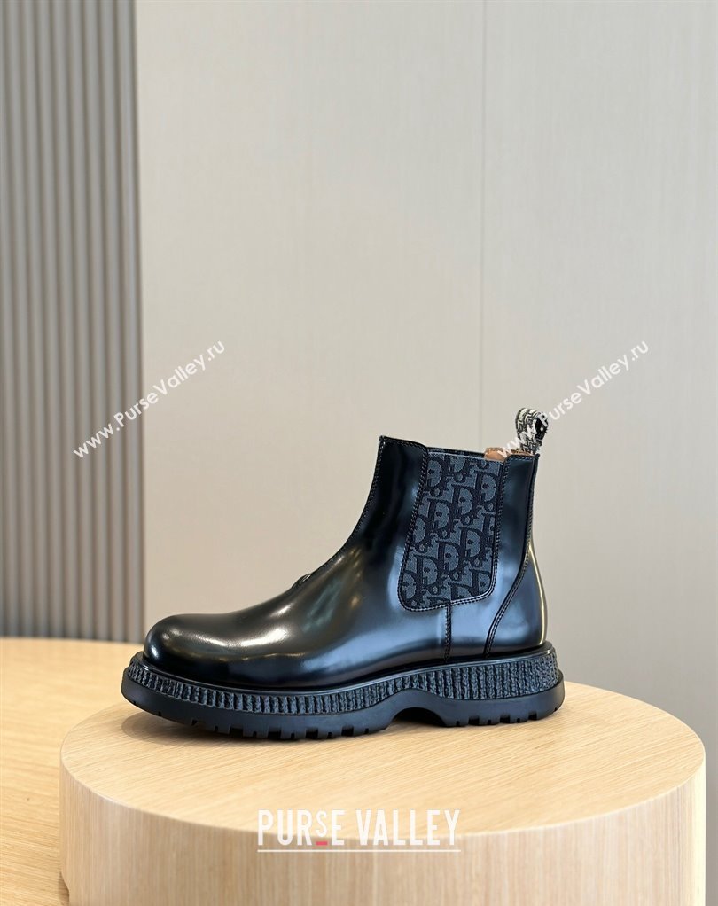 Dior Explorer Chelsea Mens Boots in Calfskin with Dior Oblique Motif 06 (shouhe-24011906)