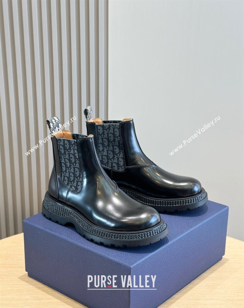 Dior Explorer Chelsea Mens Boots in Calfskin with Dior Oblique Motif 06 (shouhe-24011906)