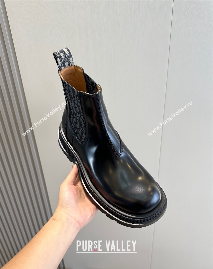 Dior Explorer Chelsea Mens Boots in Calfskin with Dior Oblique Motif 06 (shouhe-24011906)
