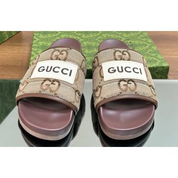Gucci Women/Men GG slide sandals with Gucci label 771466 02 2024 (modeng-24012002)