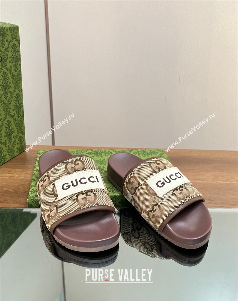 Gucci Women/Men GG slide sandals with Gucci label 771466 02 2024 (modeng-24012002)