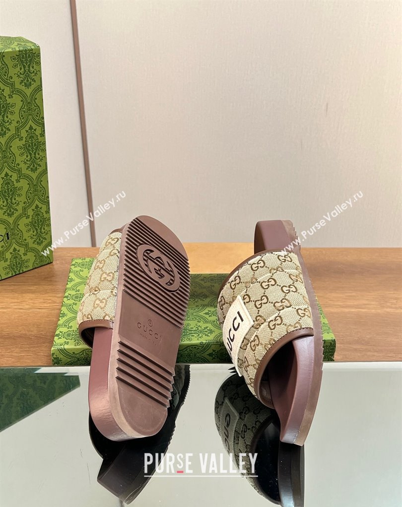 Gucci Women/Men GG slide sandals with Gucci label 771466 04 2024 (modeng-24012004)