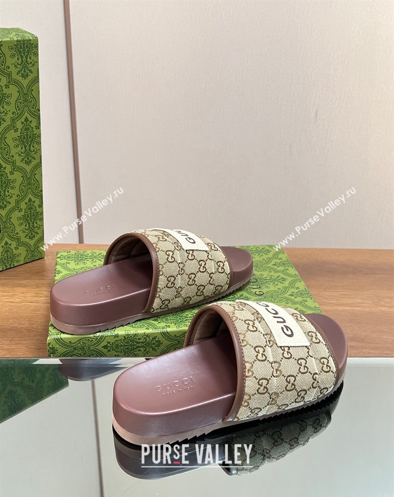 Gucci Women/Men GG slide sandals with Gucci label 771466 04 2024 (modeng-24012004)