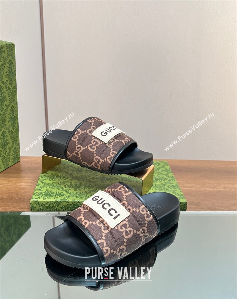 Gucci Women/Men GG slide sandals with Gucci label 771466 01 2024 (modeng-24012001)