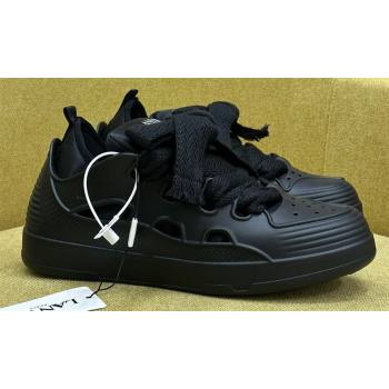 Lanvin CURB COLOR-BLOCK RUBBER Women/Men Sneakers Black 2024 (SS-24012301)
