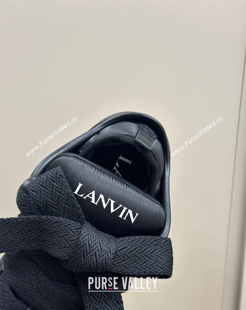 Lanvin CURB COLOR-BLOCK RUBBER Women/Men Sneakers Black 2024 (SS-24012301)