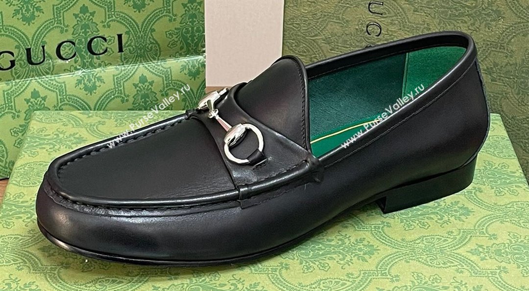 Gucci Mens Horsebit 1953 loafers with Horsebit ‎757769 Black 2024 (kaola-24012307)