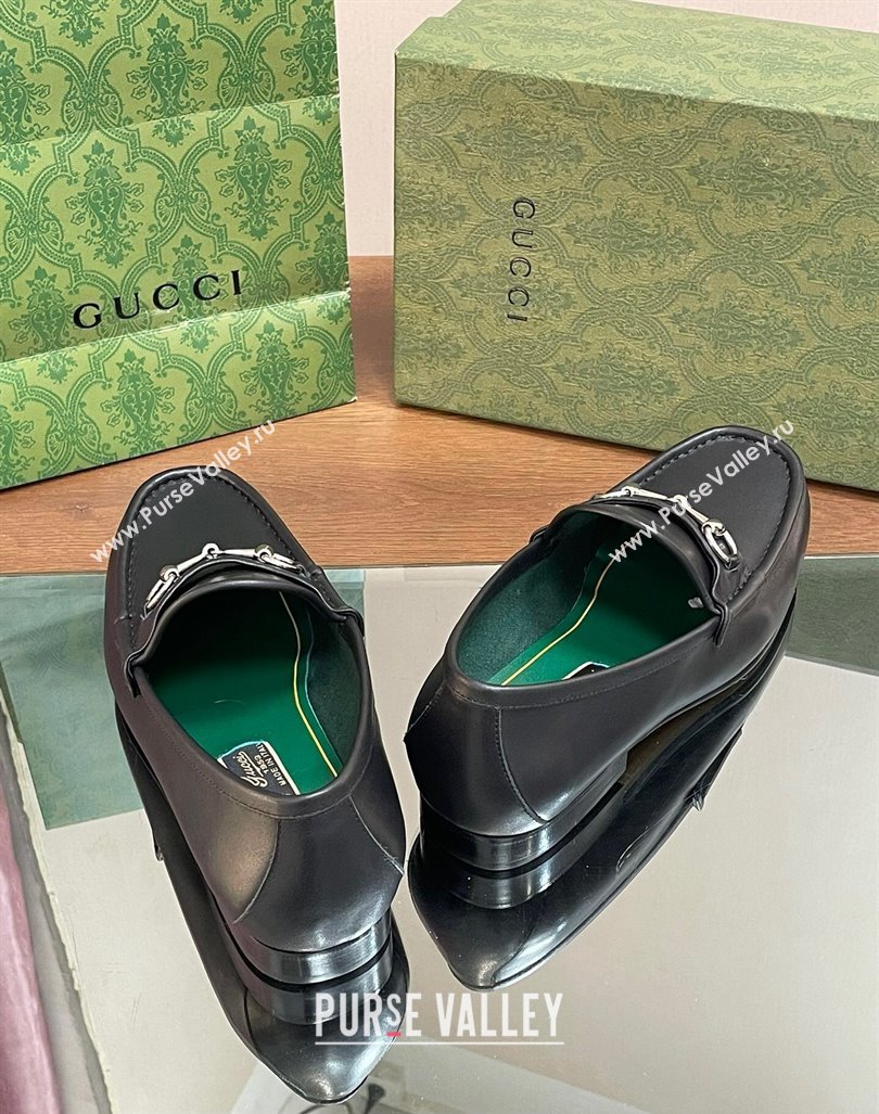 Gucci Mens Horsebit 1953 loafers with Horsebit ‎757769 Black 2024 (kaola-24012307)