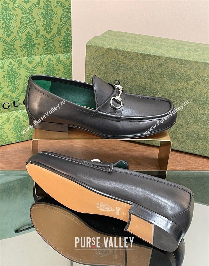 Gucci Mens Horsebit 1953 loafers with Horsebit ‎757769 Black 2024 (kaola-24012307)