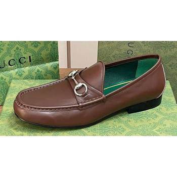 Gucci Mens Horsebit 1953 loafers with Horsebit ‎757769 Brown 2024 (kaola-24012310)