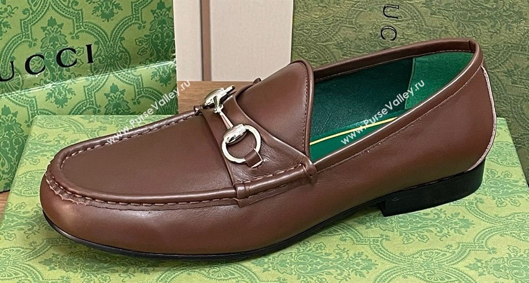Gucci Mens Horsebit 1953 loafers with Horsebit ‎757769 Brown 2024 (kaola-24012310)