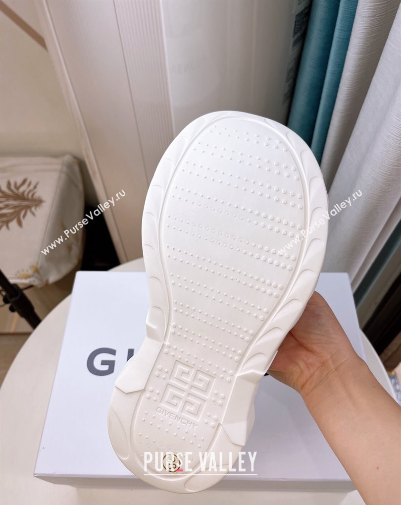 Cheap Sale Givenchy Heel 10cm Platform 4.5cm Marshmallow wedge sandals in rubber White (guodong-24012405)