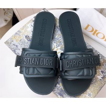 Cheap Sale Dior Dio(r)evolution Slides in Cannage PVC Black (guodong-24012416)