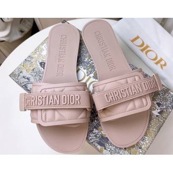 Cheap Sale Dior Dio(r)evolution Slides in Cannage PVC Nude (guodong-24012417)