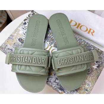 Cheap Sale Dior Dio(r)evolution Slides in Cannage PVC Green (guodong-24012419)
