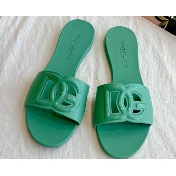 Cheap Sale Dolce Gabbana Rubber beachwear sliders Green (guodong-24012317)