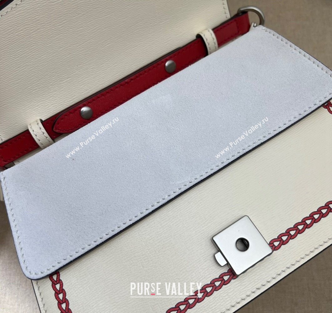 Gucci Small Dionysus top handle bag 739496 Leather White (dlh-24012625)