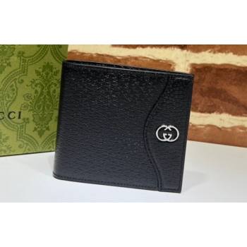 Gucci Wallet with Interlocking G 734997 in Black leather (dlh-24012916)